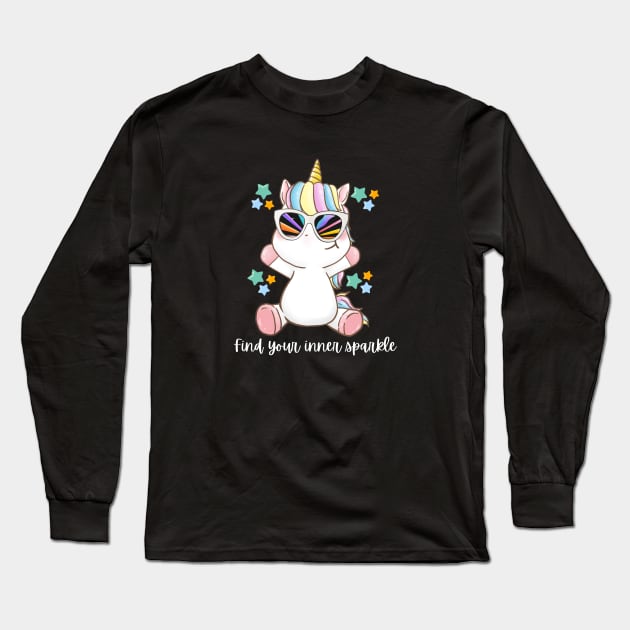 Find your inner sparkle unicorn Long Sleeve T-Shirt by DDCreates